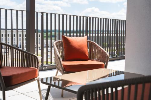 Altan/terrasse, Boardinghouse Air Tech Campus - Digital Self Check In in Wessling
