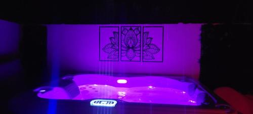 Karstais baseins, Le Chalet romantique avec jacuzzi privatif in Lirac