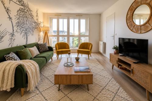 Grand appartement 10 pers, Ventilateur, 5 chambres & Parking gratuit