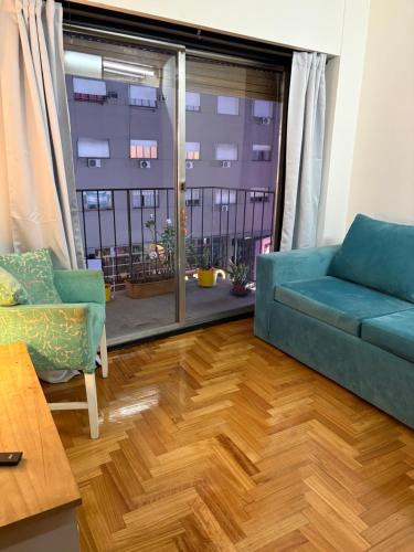 Balcony/terrace, Atemporarios Centro Av Corrientes 4 pax Paseo La Plaza Teatros in Buenos Aires