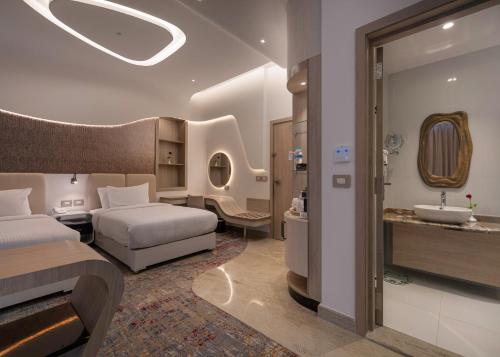 Zimmer, premium, poolblick, 3 betten
