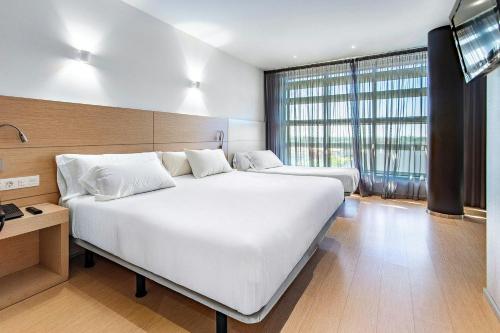 1 double bed, 1 twin bed
