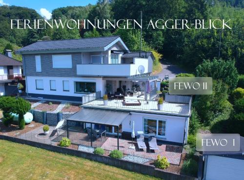 Exterior view, Seeblick-Ferienwohnung "Agger-Blick 1" mit großer Terrasse, kostenlosen E-Bikes, Sauna & Kajak in Gummersbach