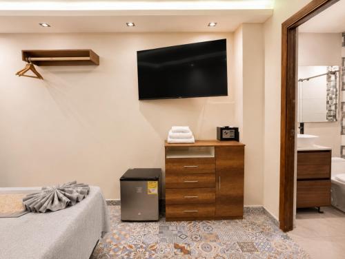 1 double bed