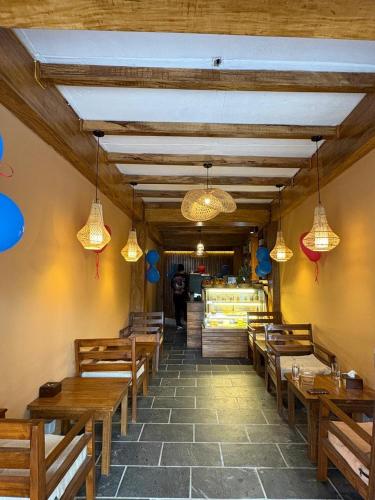 Restaurant, Santoshi Guest House and Yoga Center in Pokhara