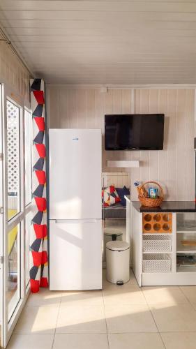 مطبخ, Bungalow charmant a Bouillante avec terrasse privee in Bouillante
