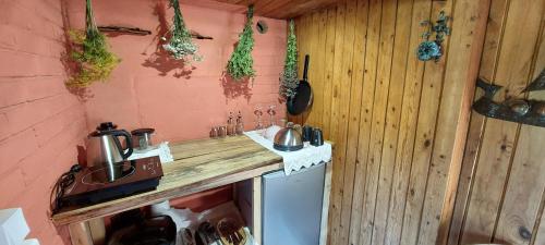 virtuve, Little Red Sauna by the Sea in Leesi
