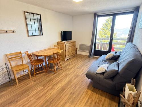 Pied des pistes, 2 pièces pour 5 pers, balcon, vue vallée