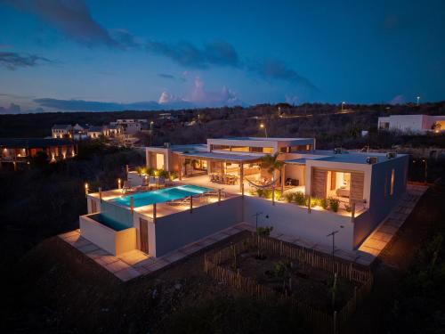 Kas Pajuro - Moderne villa voor 10 personen met een fantastisch uitzicht op zee in Bonaire