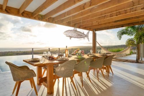 Kas Pajuro - Moderne villa voor 10 personen met een fantastisch uitzicht op zee in Bonaire