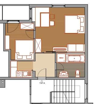 Two-Bedroom Apartment with Balcony