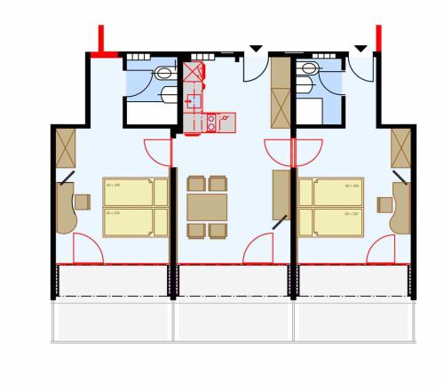 Superior Two Bedroom Apartment with Balcony (Room 305)