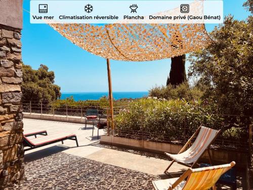 Villa climatisée vue mer - 6 pers. - FR-1-900-3