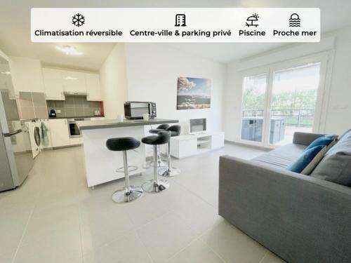 Appartement T2 avec piscine et clim - logement spacieux - FR-1-900-9