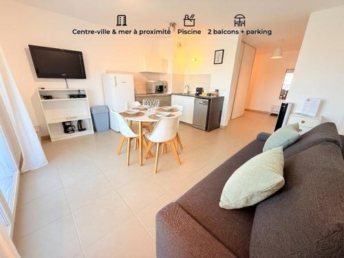 Appartement avec piscine et parking - 4 pers. - FR-1-900-13