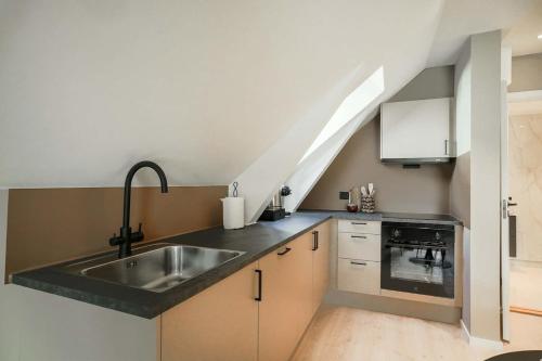 Modern entire apartment in city 305 for 2 guests in Gjøvik Şehir Merkezi