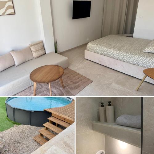 studio indépendant avec jardin & piscine dans villa