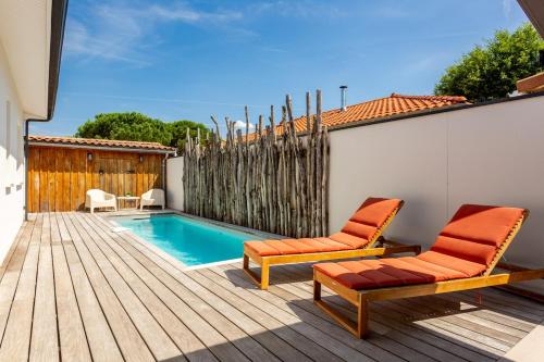 Villa Clim Piscine Bordeaux et Plages - Location, gîte - Le Taillan-Médoc
