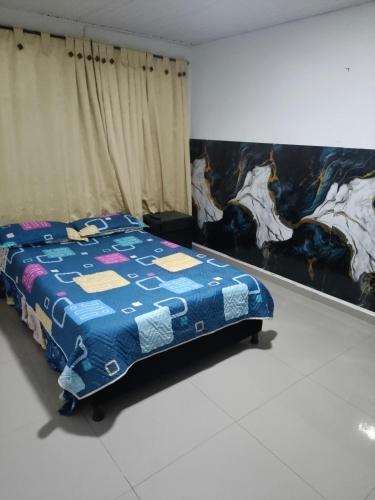 1 double bed, 1 twin bed