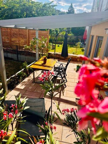 Balkons/terase, Ferienwohnung am Kastanienbusch in Ranschbach