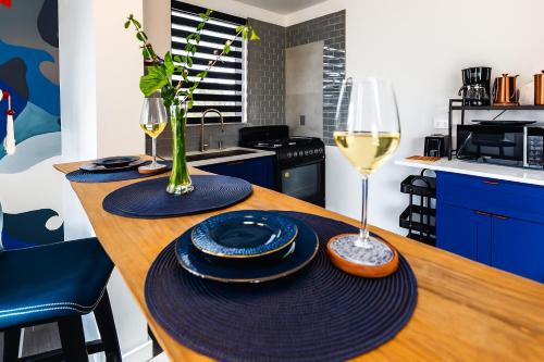 Kitchen, STORM - Organic Modern Retreat in Tobago in Bethel