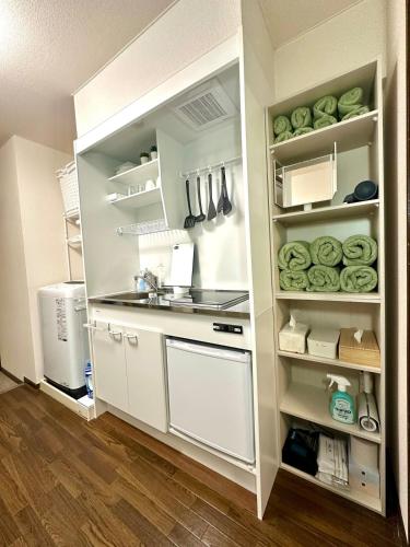 Kitchen, Mononoke Forest - Apartment near Ghibli Park in Meito