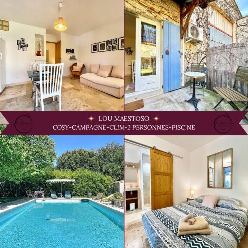 Lou Maestoso - Cosy, Campagne, CLIM, 2 personnes in Lancon-Provence