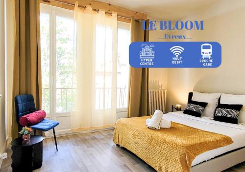 Le Bloom - Lumière & douceur - Gare & Centre-ville - Location saisonnière - Évreux