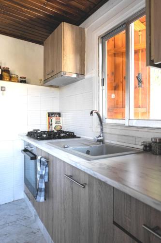 virtuve, Hidden Valley - Charming 2BR House in Miliou in Miliou