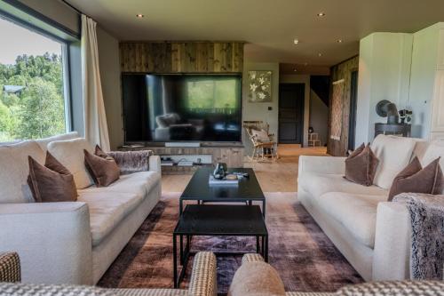 Ruang bersama/area TV, Stort hus med jaquzzi in Geilo