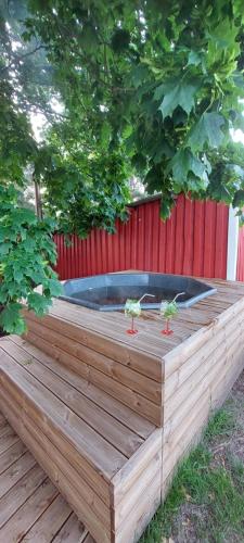 Little Red Sauna by the Sea in Leesi