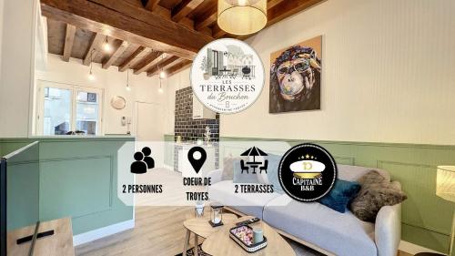 Les Terrasses du Bouchon - Coeur de Troyes - 2 pers