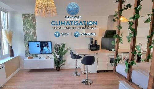 New jungle studio cœur de ville climatisé - Location saisonnière - Pont-à-Mousson