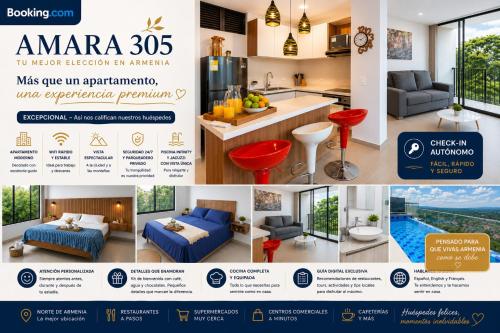 Amara 305 Premium Parqueadero Balcón Jacuzzi Piscina Rooftop