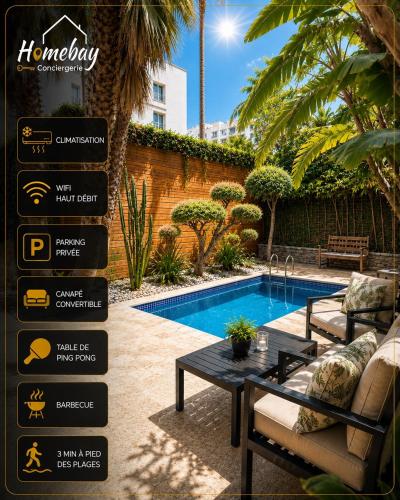 Eden Housse Villa, pool, 2 min to beaches
