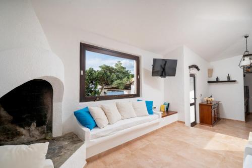 Villa Myra window over Sea and incredible sunsets