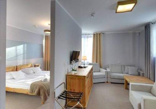 1 double bed, 2 sofa beds