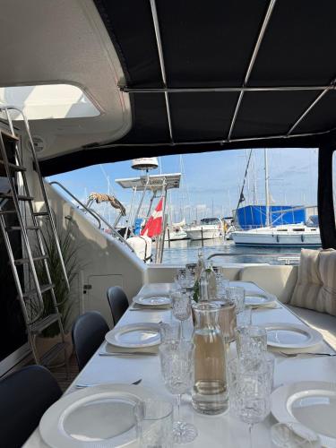 Stay on Large Motorboat with view to Kronborg in Helsingor