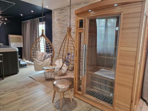 Sauna, Sweety Loft - Hébergement avec SPA privé (Sweety Loft - Hebergement avec SPA prive) in Friville-Escarbotin