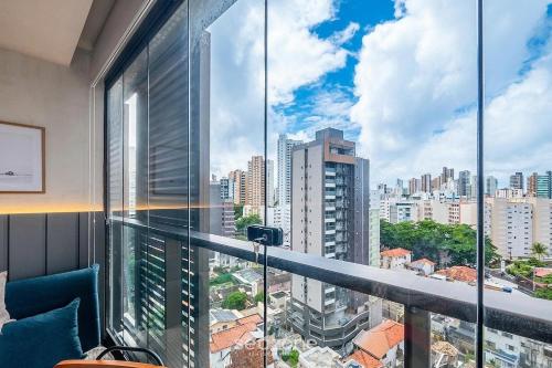 Kilátás, Estudio em Cond. c/ Piscina na Barra ZBA1202 in Barra
