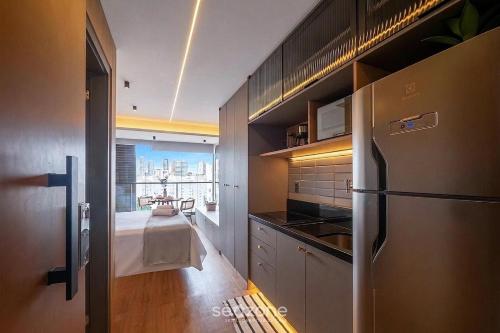 Konyha, Estudio em Cond. c/ Piscina na Barra ZBA1202 in Barra