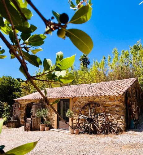 Authentique bergerie en pierre avec jacuzzi, piscine et massages La grange des amoureux - Chambre d'hôtes - Le Beausset