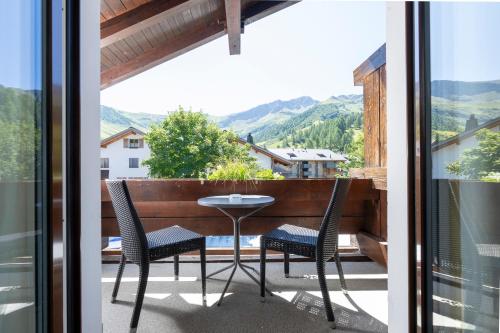 balkon/terras, Hotel Galina Self-Check-in in Triesenberg
