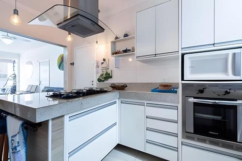 Kitchen, Pe na Areia de Guaruja - Wi-Fi - Garaje GAC near Attallah Cozinha Arabe