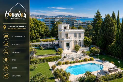 La Gloriette Azur piscine sauna vue mer