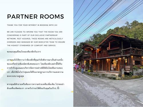 บ้านพักกึ๊ดเติง แม่กำปอง เชียงใหม่ Room Type - Twin Room with Mountain View