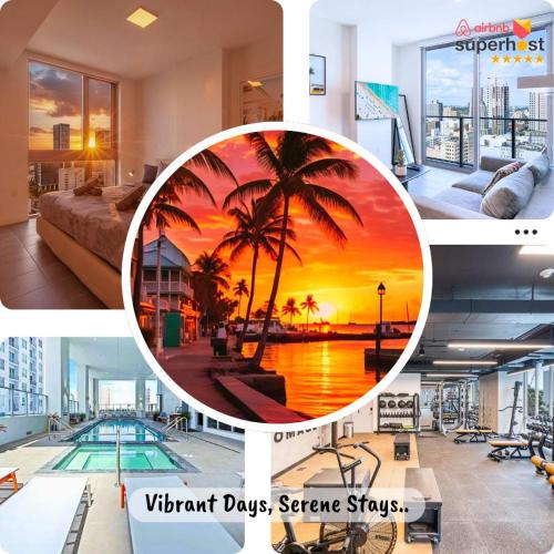 Sky-high1 Br Downtown Miami's Heart - Pool & Gym - マイアミ