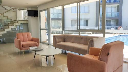 ล็อบบี้, Apartamento Amoblado En Serena Del Mar in ปวยโต เตียราบาฆา