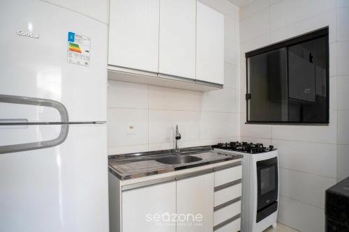 廚房, Apto em Cond. c/ Piscina Ponta das Canas GVM0315 in 蓬塔卡納斯