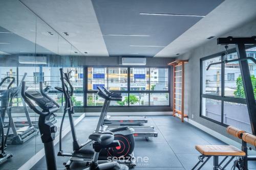 Fitneszközpont, Studio moderno com piscina a 450m da Praia PRV1003 in Barra